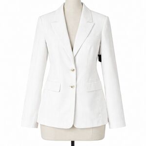 Elegant White Women's Blazer